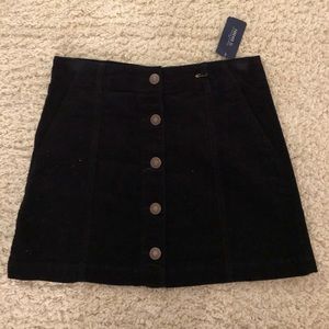 Forever 21 Corduroy Button Up Skirt